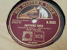 COLE PORTER ANYTHING GOES & YOU'RE THE TOP-- OUTSTANDING CONDITION  HMV B8332