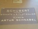 Artur Schnabel 78 rpm Schubert Sonata in B Flat Major