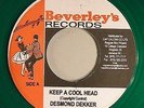 DESMOND DEKKER - KEEP A COOL HEAD (BEVERLEY'S) 1968