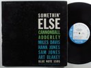CANNONBALL ADDERLEY Somethin' Else BLUE NOTE LP mono W. 63rd