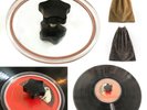 LP Vinyl Record Cleaning Label Saver Protector Turntable Disc Waterproof Clamp
