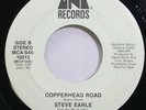 Country Promo Nm  45 Steve Earle - Copperhead Road / Nothing But A Child On Uni