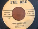 Rockabilly 45 Buddy Sharpe - Bald Headed Baby/Linda Lee HEAR BOTH  Fee Bee