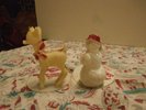 Gene Autry Rare Record Center Riders Rudolph 4 in and Frosty 3 in tall 1940's
