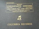 MOZART CONCERTANTE SINFONIE ALBERT SAMMONS AND LIONEL TERTIS COLUMBIA DX478-481