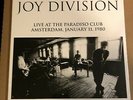LP:  JOY DIVISION - Live At The Paradiso Club Amsterdam 1/11/80 IMPORT Ltd