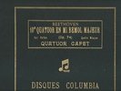 Quartet CAPET BoxSet 78 RPM 4 discs BEETHOVEN Opus 74 COLUMBIA D 15061-64 M