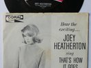 Joey Heatherton Rare Coral Picture Sleeve 45rpm 1965