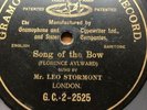 78 rpm LEO STORMONT - Song of the bow -  GRAMOPHONE G C 2- 2525 - SINGLE SIDE