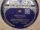 78 rpm DJANGO REINHARDT & STEPHANE GRAPPELLY - Belleville / Liza DECCA 41010