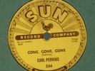 rockabilly 78 CARL PERKINS SUN 224 GONE GONE GONE nice