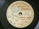 Polin L'Arriere Garde Disque 78 Tours APGA EX