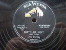 ELVIS PRESLEY 78 RPM THAT'S ALL RIGHT / BLUE MOON OF KENTUCKY US RCA 20-6380