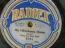 Radiex 4281 GENE AUTRY  My Oklahoma Home 78 rpm Country V- 1929  rare