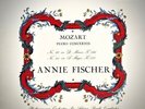 COLUMBIA UK LP SAX-2335: Mozart Conc Nos 20, 23 - Annie FISCHER 1960 UK Turq/Sil