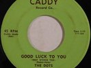 doo wop 45 RPM THE DOTS Good Luck To You CADDY EX HEAR rare heartsick & lonely