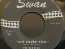 BEATLES MINT SHE LOVES YOU SWAN S-4152 MASTERING RECO-ART PHILA NO DONT DROP OUT
