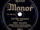 DIZZY GILLESPIE: Salted Peanuts / Be-Bop MANOR 5000 Jazz 78 E