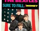 The Beatles US 45 PRO-1104 Sure To Fall / Money w/ Picture Sleeve Blue Vinyl