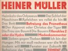 LITERA 865207: Heiner Müller: ZEMENT / Regie: Ruth Berghaus SELTEN
