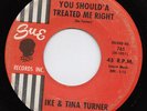 Ike & Tina TURNER should'a treated me right 45 top R&B mod POPCORN dancer HEAR ?
