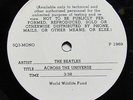 BEATLES-ACROSS THE UNIVERSE ON TEST PRESSING MONO ROCK 45