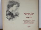 Fauré Quatuor Marguerite Long Trio Pasquier Columbia FCX 681