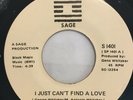 SWEET SOUL 45 DEPTHS OF LOVE: I Just Can't Find A Love VG++