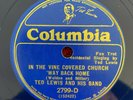COLUMBIA 2799-D (Blue Wax) Ted Lewis and his Band 78rpm Here You Come With Love