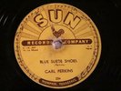 ROCKABILLY CARL PERKINS Blue Suede Shoes SUN 234 78 RPM    Memphis   Hear