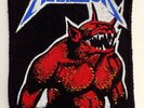 METALLICA . jump in the fire . ORIGINAL 80s  Vintage PATCH Metal AUFNÄHER Death