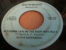 RARE SWEET SOUL OLIVIA ALEXANDER HE'S GONNA LOVE ME THE RIGHT WAY GATEWOOD