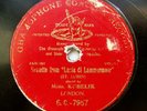 78rpm JAN KUBELIK violin solo Lubin Lucia di Lammermoor G&T ANGEL London 1902