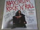 PRIMAL SCREAM MAXIMUM ROCK 'N' ROLL THE SINGLES VOLUME 1 SIGNED LP VINYL RECORD