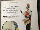 DRUM 33 1/3 RPM RECORD 26 STANDARD AMERICAN DRUM RUDIMENTS & SOLOS ARSENAULT