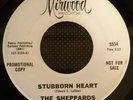 45rpm record RARE NORTHERN SOUL PROMO THE SHEPPARDS 'STUBBORN HEART'