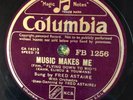 Columbia 1256 FRED ASTAIRE Music Makes Me  78 rpm EE- 1933  1st film