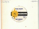 VELVET WATERS / TONY WORSLEY AND THE BLUE JAYS OZ GARAGE SUNSHINE 1965