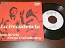 SERGE GAINSBOURG JANE BIRKIN La Decadencia OST 1970 MEXICO 7