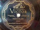 Victor 78 RPM Record - Bennie Moten's Kansas City Orchestra - YAZOO BLUES - Kans