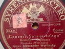 russian polish 78 RPM-syrena electro- alexander wertinsky- koncert sarassate'ego