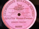 2 Enrico Caruso Gramophone Monarch 78 rpm Records 