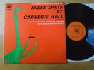 Miles Davis At Carnegie Hall 1961 UK mono CBS 1962 vinyl LP 62081 Hank Mobley