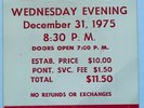 ELVIS PRESLEY -ORIGINAL AND RARE NEW YEARS EVE 1975 CONCERT TICKET.