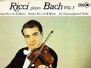 MCA MUCS 103 GROOVED UK - BACH SONATA 1 / PARTITA 1 FOR SOLO VIOLIN - RICCI - NM