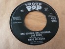 AMOS MILBURN ONE SCOTCH, ONE BOURBON , ONE BEER 1960 VOGUE POP 45-V 9163 EX+