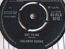 SOLOMON BURKE CRY TO ME / I ALMOST LOST MY MIND LONDON HLX 9512 NORTHERN SOUL VG