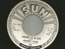 ROCKABILLY - JOHNNY CASH - STRAIGHT A'S IN LOVE - HEAR -1960 PROMO SUN 334