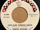 45 Popcorn R&B Soul Jazz-Dimples Jackson-Love Came Tumbling Down Gardena HEAR