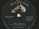 Elvis  RCA 6636  Tutti Frutti / Blue Suede Shoes  78 rpm